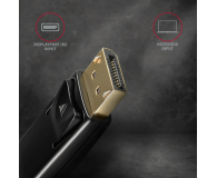 AXAGON RVD-HI14C2 Adapter aktywny DisplayPort -> HDMI 1.4, kabel 1,8m, 4K/30Hz - 1353449 - zdjęcie 4